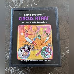 Vintage 1978 Atari 2600 game “Circus Atari” in great condition